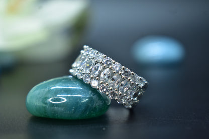 Kiara White Stone AD Designer Ring