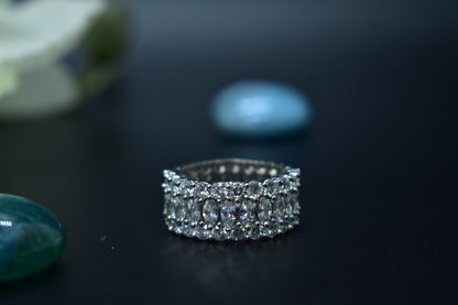 Kiara White Stone AD Designer Ring