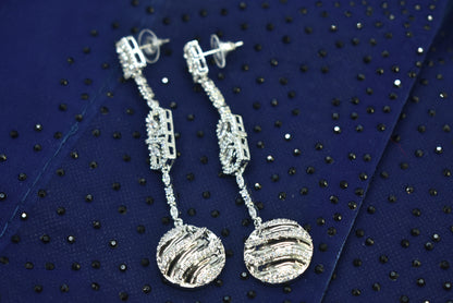 Kashika Rose Gold Polish AD Designer Earrings
