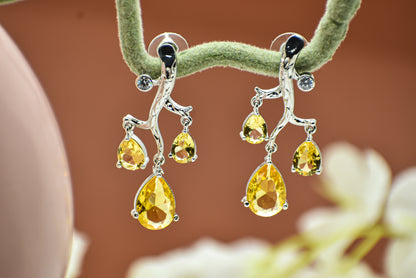 Nayra Silver Polish AD Designer Earrings