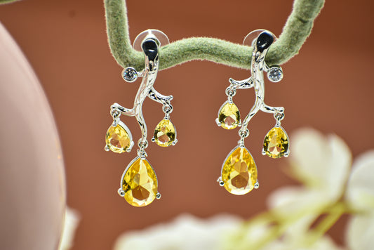 Nayra Silver Polish AD Designer Earrings