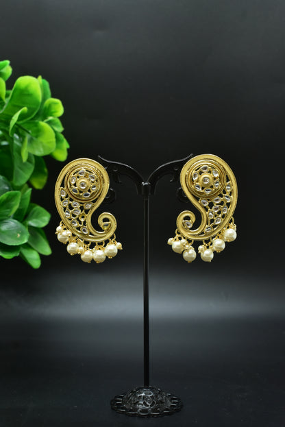 Amaya Kundan Designer Earrings