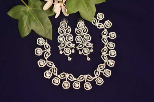 Era CZ Designer Necklace Set