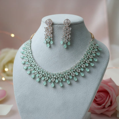 Pari CZ Designer Necklace Set