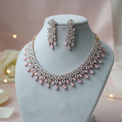 Pari CZ Designer Necklace Set