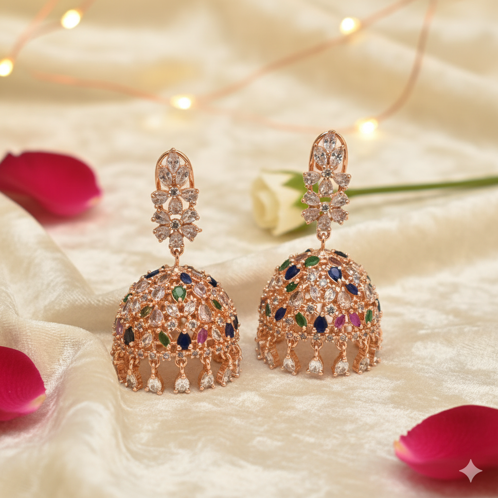 AD Multicolour Jhumka