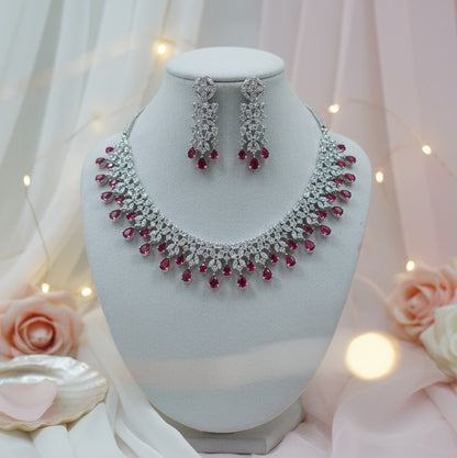 Pari CZ Designer Necklace Set