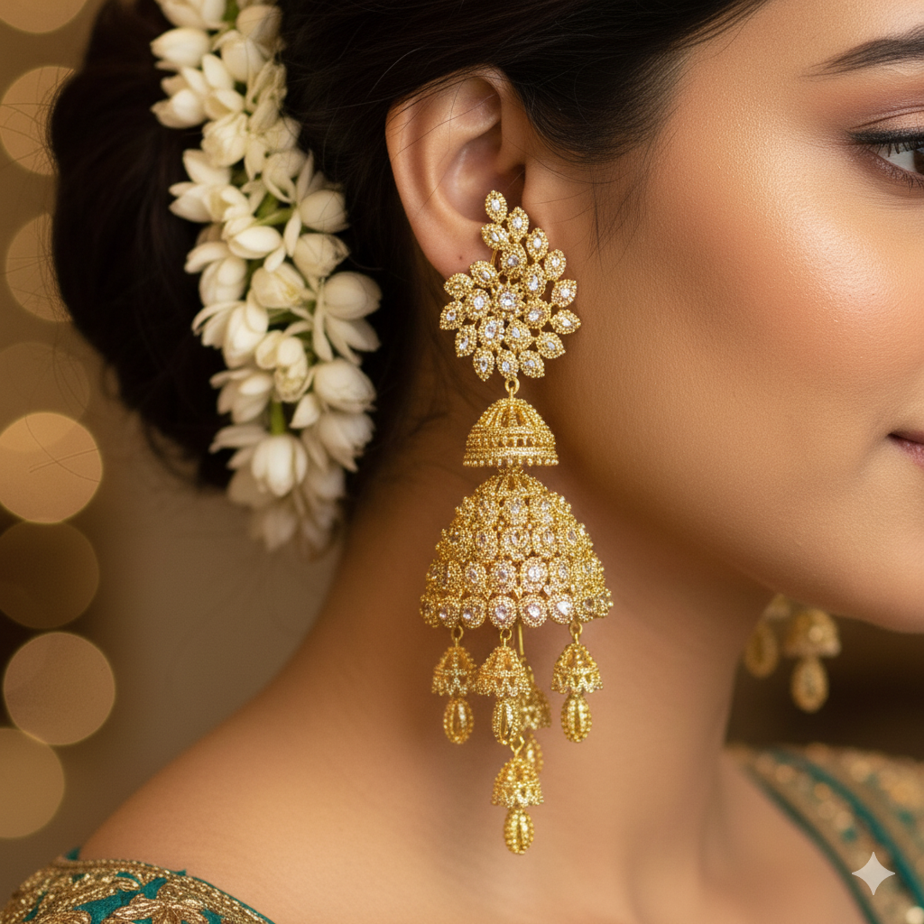 Ananya AD Designer Jhumka Earrings