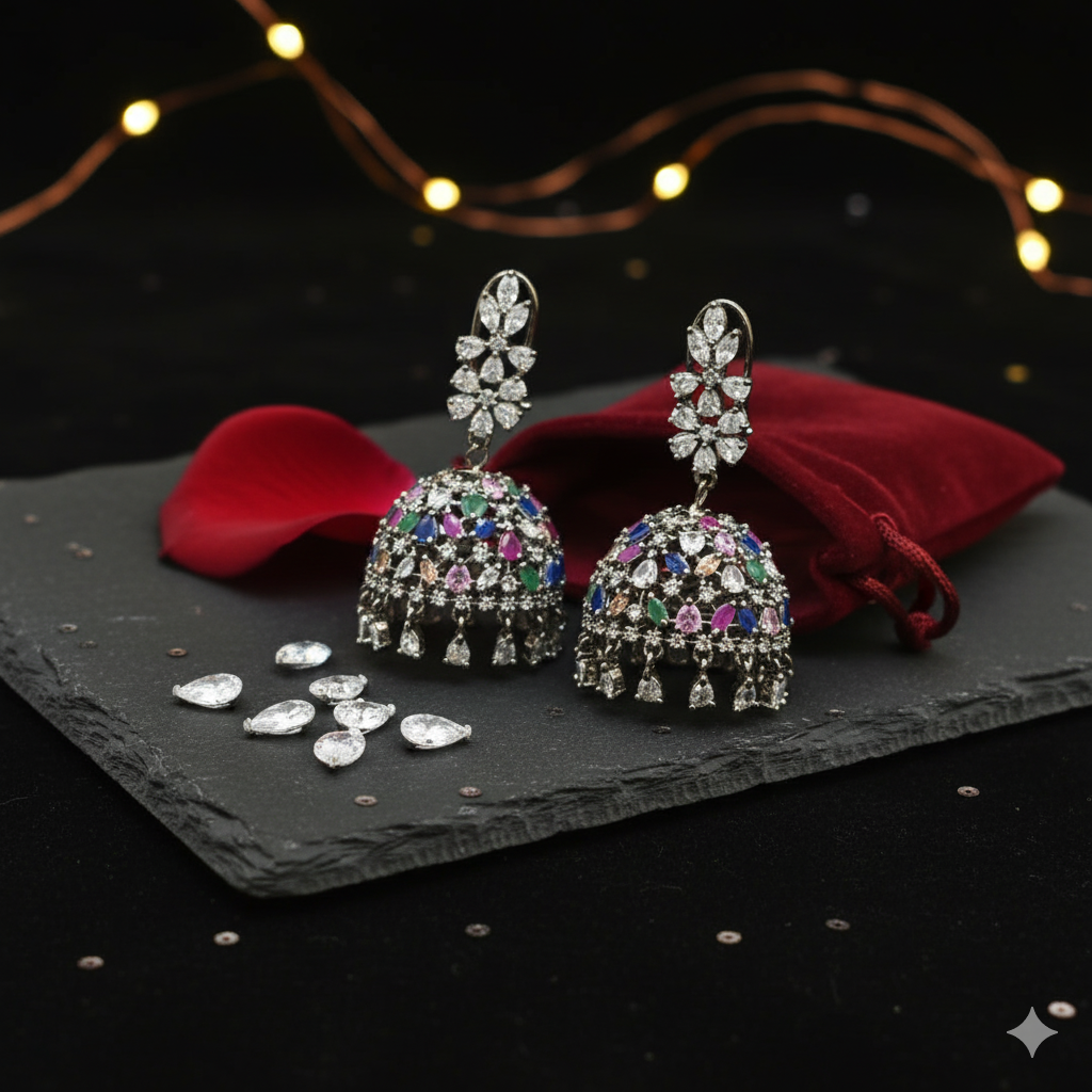 AD Multicolour Jhumka
