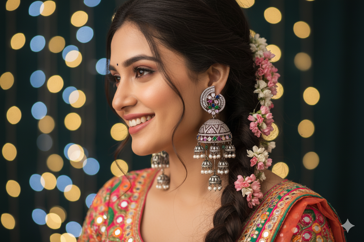 Multicolour AD Jhumka