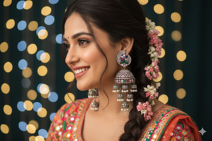 Multicolour AD Jhumka