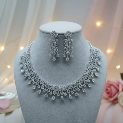 Pari CZ Designer Necklace Set