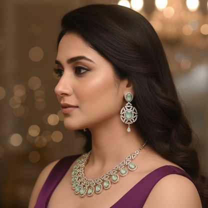 Avni CZ Designer Necklace Set