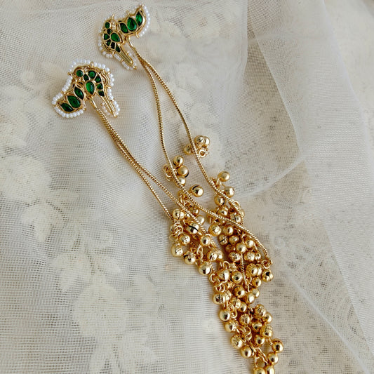 Zahra Kashmiri Earrings Embellished with Ghungroo