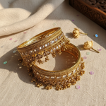 Pihu Traditional Rajwada Gold Plated Ghungroo Bangle Kada