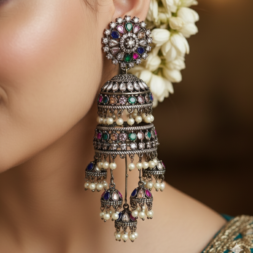 CZ Aarohi Designer Earrings