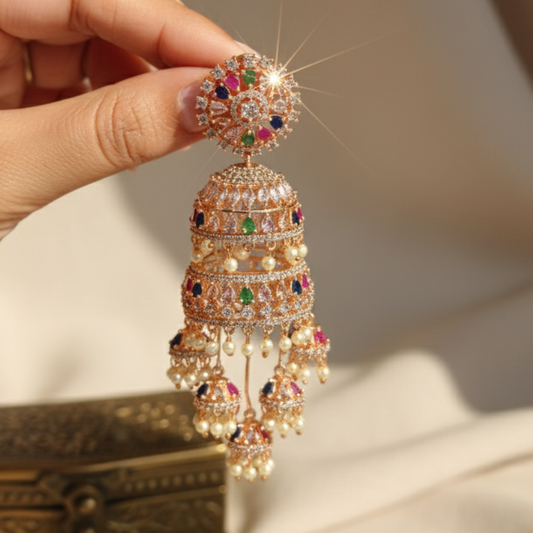 CZ Aarohi Designer Earrings