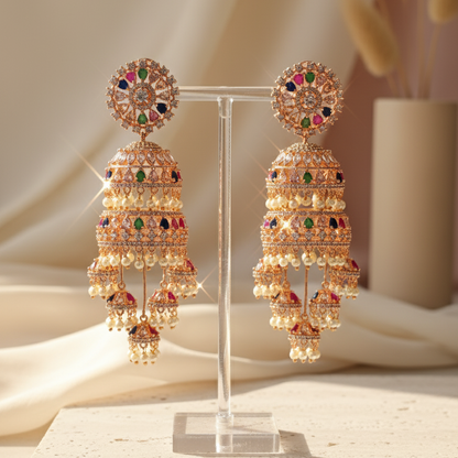 CZ Aarohi Designer Earrings