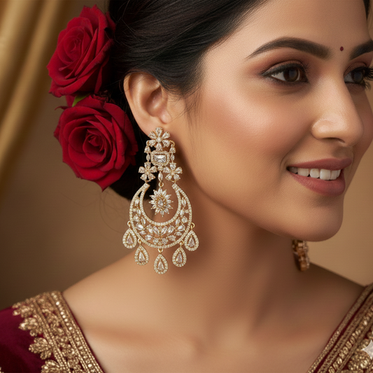 CZ Hazurilal Designer Earrings