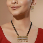 Sanaya White Stone CZ Designer Mangalsutra Set