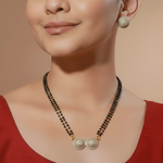 Tavisha White Stone CZ Designer Mangalsutra Set
