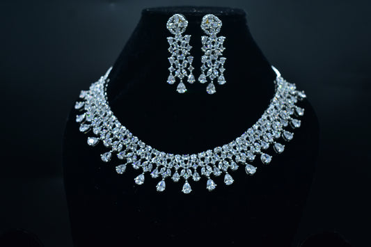 Pari CZ Designer Necklace Set