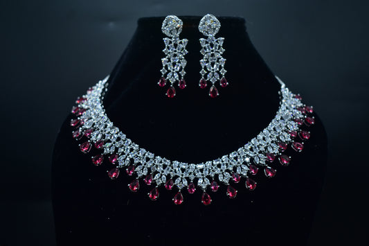 Pari CZ Designer Necklace Set