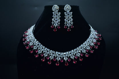 Pari CZ Designer Necklace Set