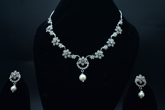 Rosalie CZ Designer Necklace Set