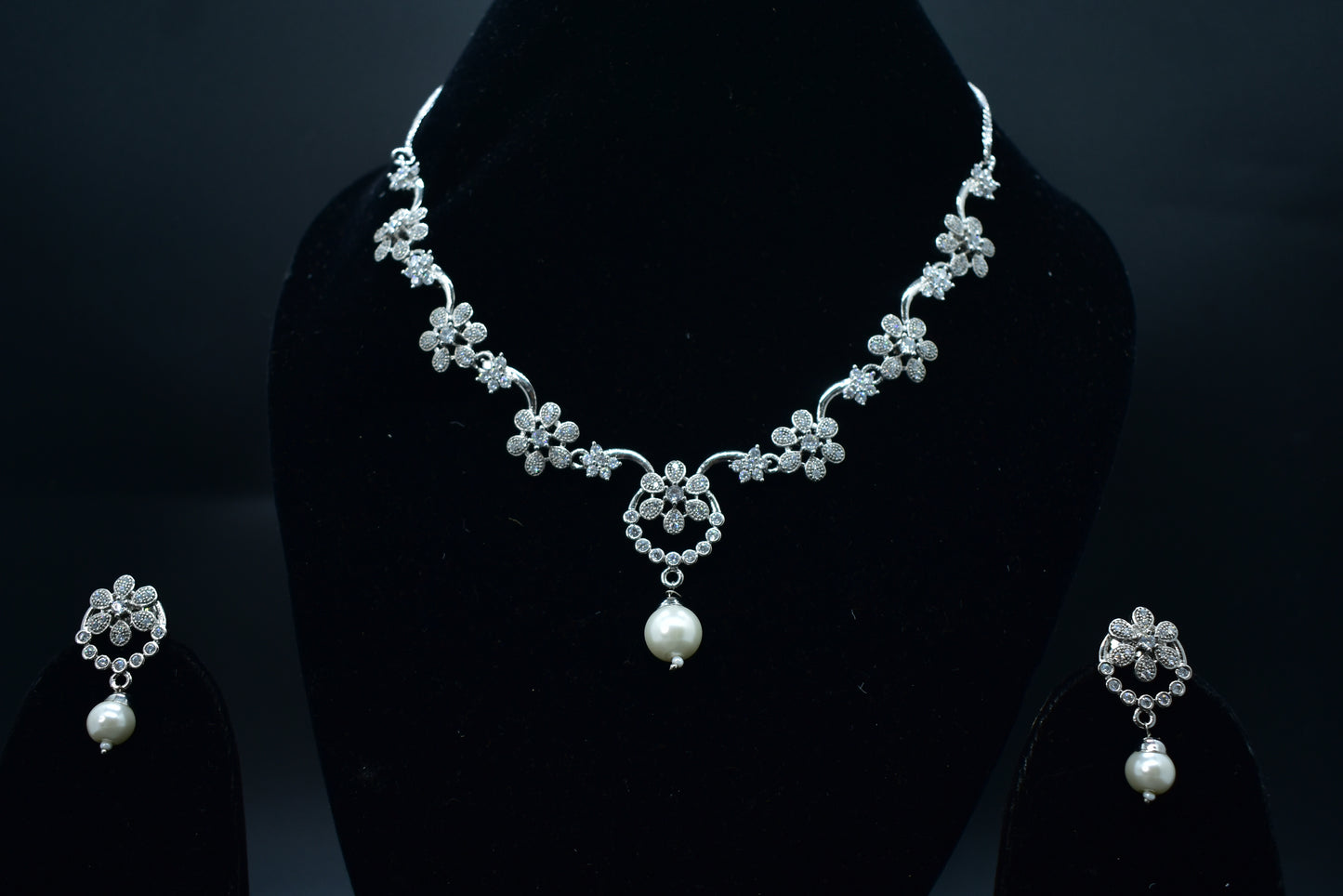 Rosalie CZ Designer Necklace Set