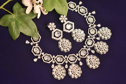Sandhya CZ Designer Necklace Set