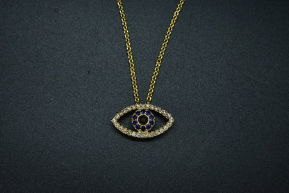 Saisha Blue Evil Eye AD Pendent