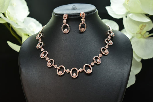 Riyana CZ Designer Necklace Set