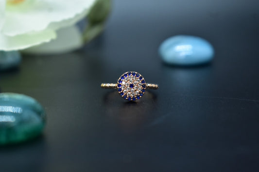 Liana Evil Eye AD Designer Ring