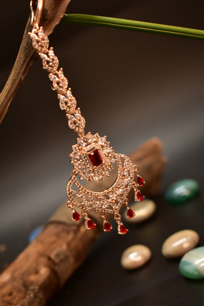 AD Mang tikka with Ad red drops displayed on a bamboo
