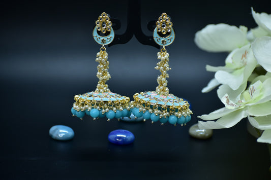 Diya Pokli Antique Jhumkas