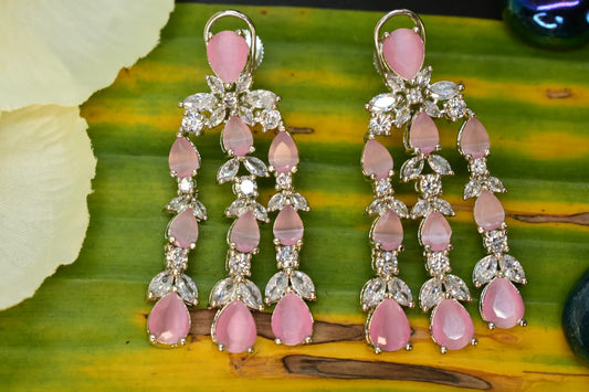 Liyanshi Silver Polish AD Designer Earrings