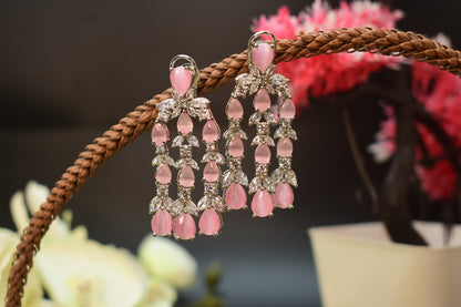 Liyanshi Silver Polish AD Designer Earrings