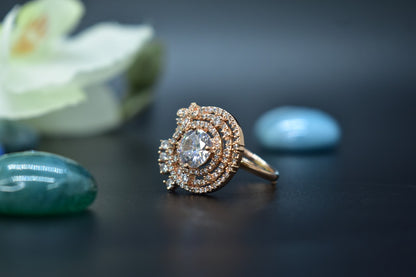 Celeste White Stone AD Ring