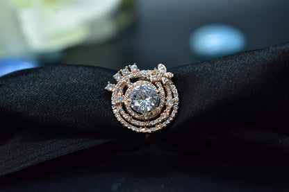 Celeste White Stone AD Ring