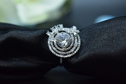 Celeste White Stone AD Ring