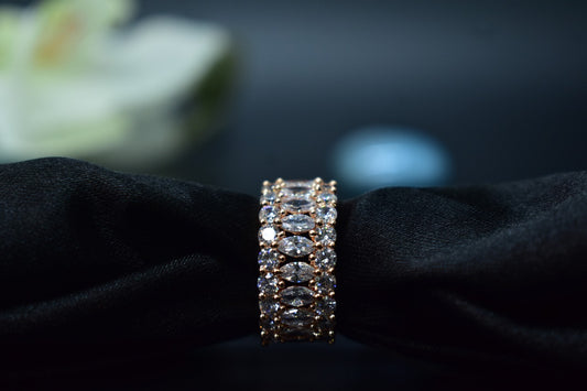 Kiara White Stone AD Designer Ring