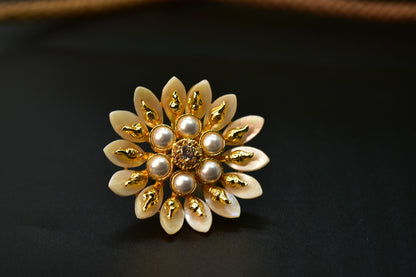 Mira Seashell Designer Ring