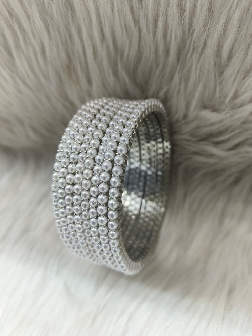 White Pearl Bangle