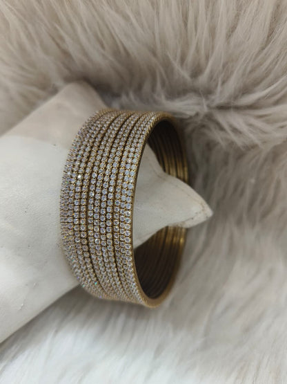 AD black plated bangles