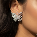 CZ Butterfly Designer Earrings