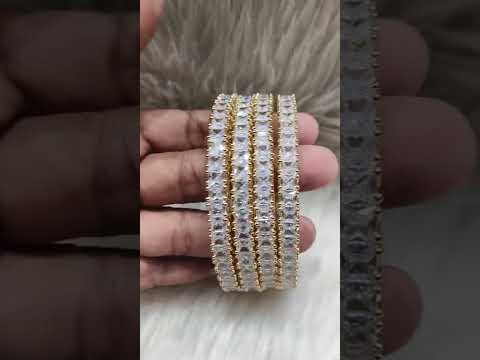 Trendy Trove Zirconia Bangles
