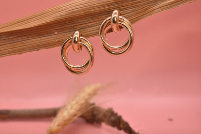 Aaru Hoop Brass Designer Earrings