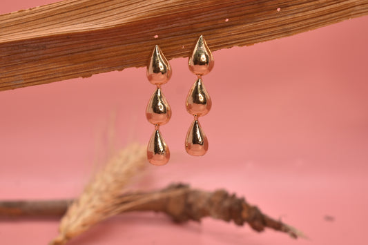 Riya Brass Designer Drop Earrings