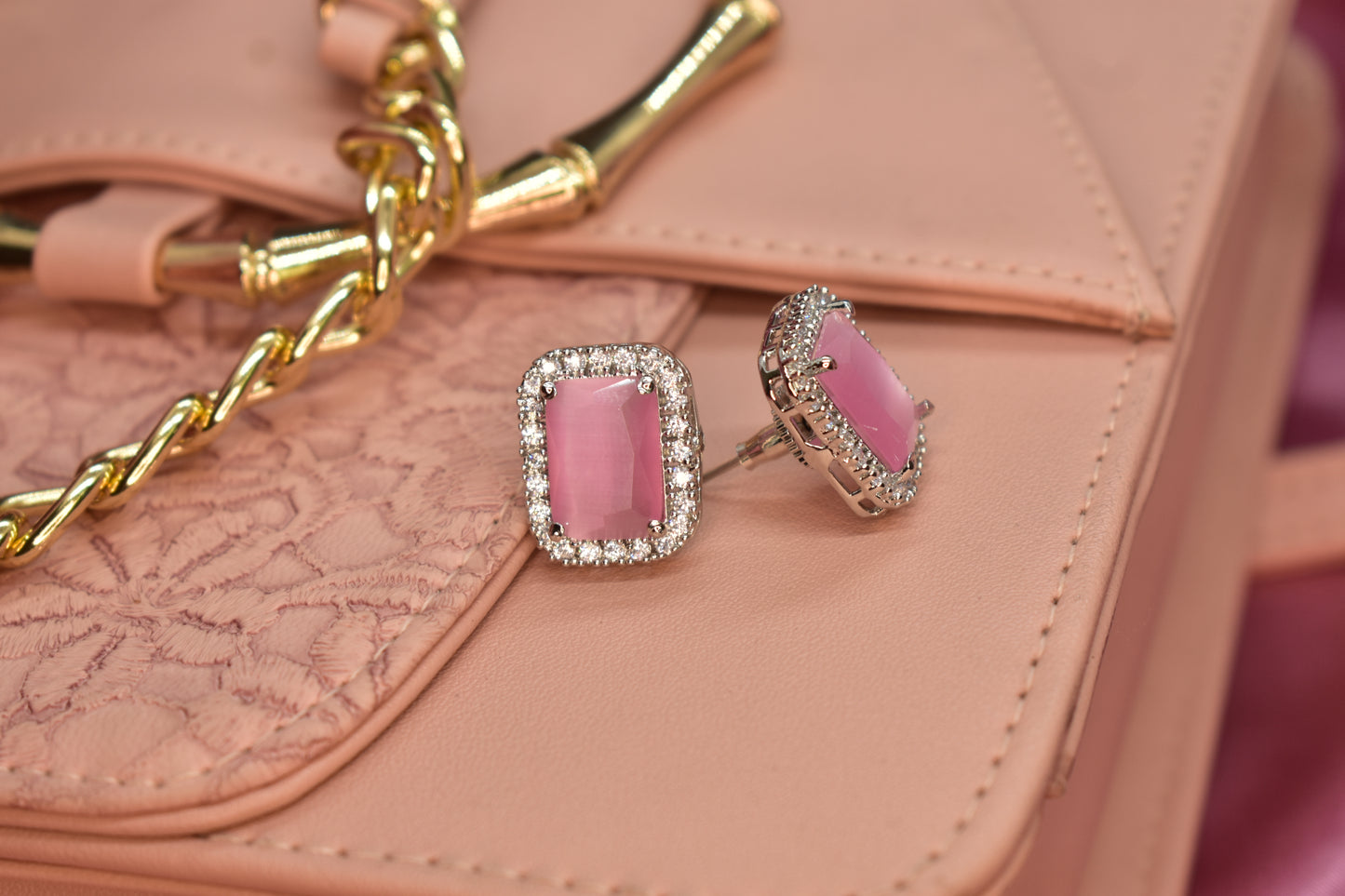 CZ Myra Stud Earrings